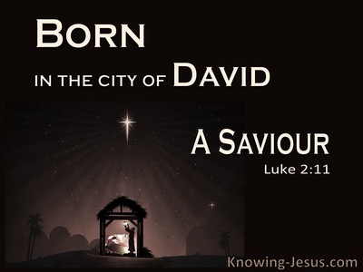 Luke 2:11 A Saviour Who Is Christ The Lord (black)